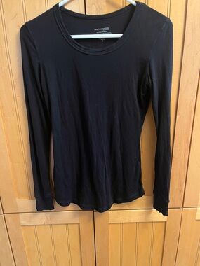 Cuddl Duds Warm Essentials Women’s Long Sleeve Black Layering Top